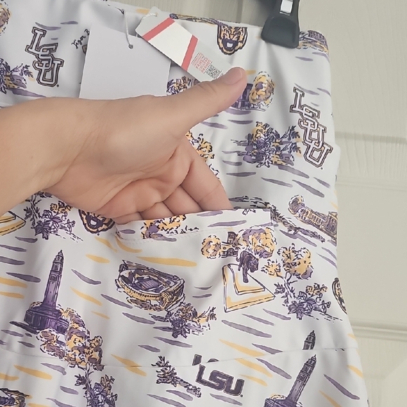 NWT The Molly Skort skirt tennis or pickleball - LSU Toile. CONT S - Picture 7 of 13